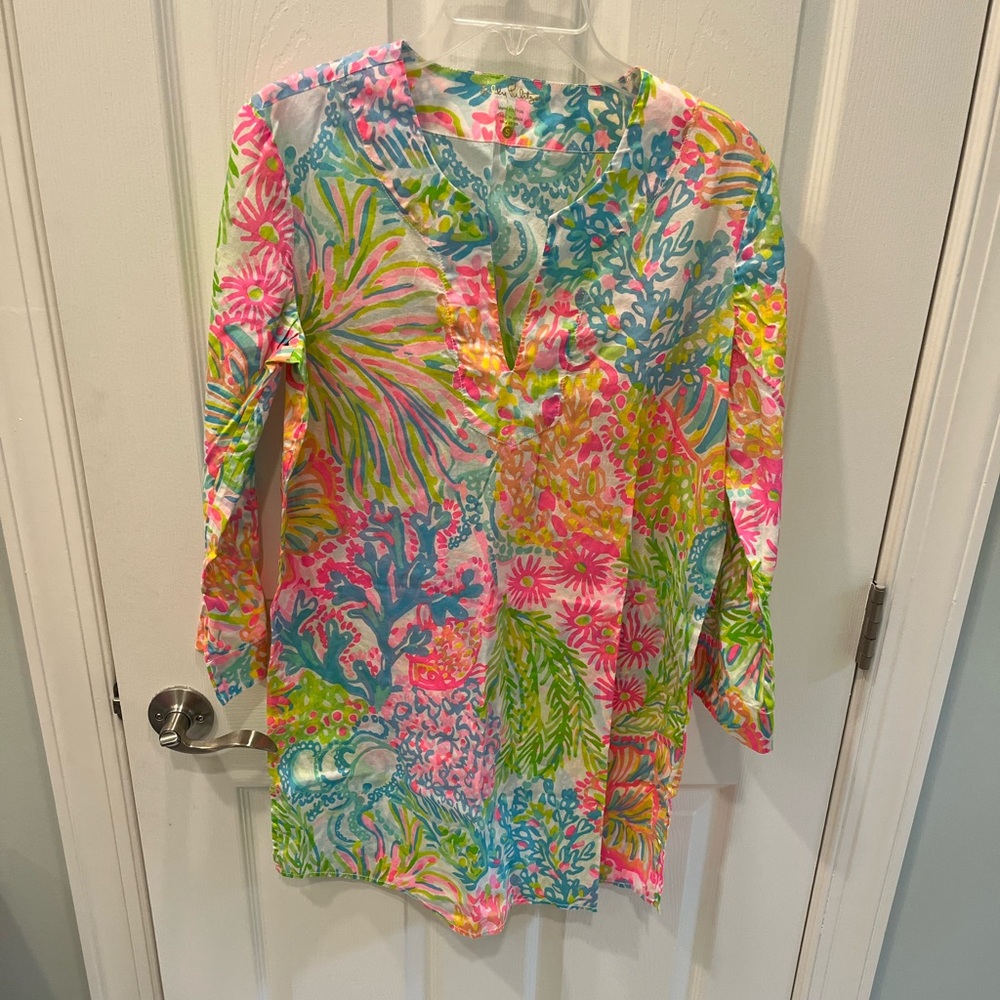 Lilly Pulitzer printed cover up
